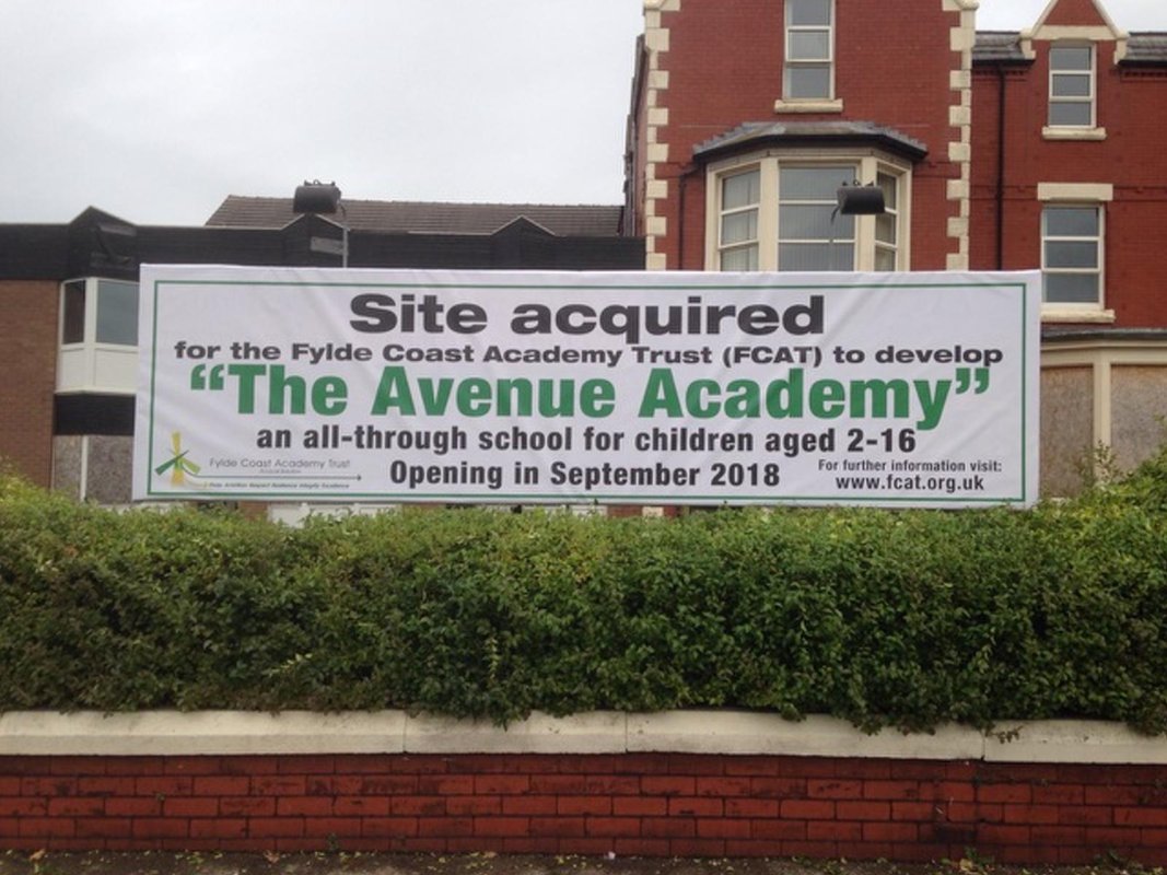 Image of The Avenue Academy boards now on site!