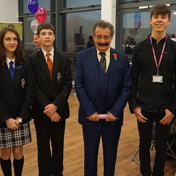 Image of FCAT students welcome Lord Winston